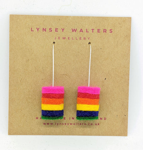 Ombre Rainbow Earrings