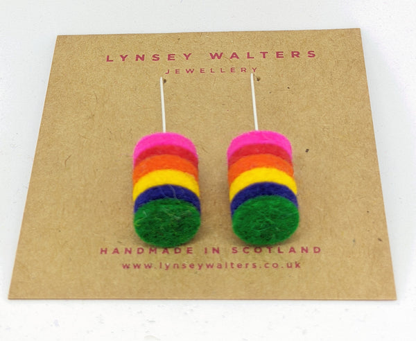 Ombre Rainbow Earrings