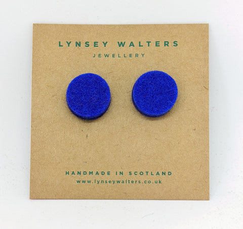 Colourful Studs to Match - Bright Blue