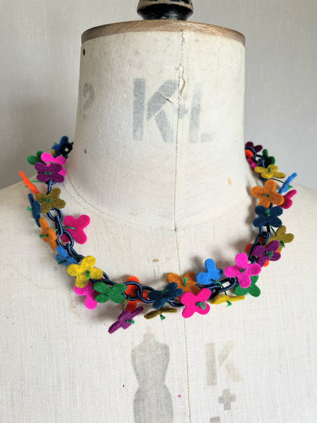 Flower Confetti Necklace Multi Colour